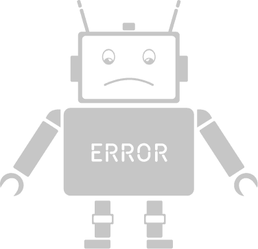 Imagem de um robot indicando um erro no sistema